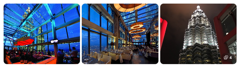 Kuala Lumpur skyline restaurants with views