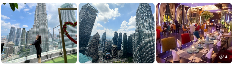 Kuala Lumpur skyline restaurants with views